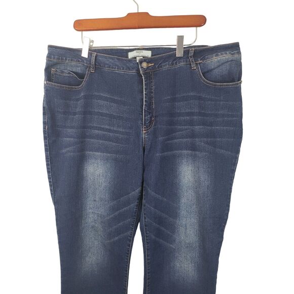 Hilary Radley Ankle Jeans 16 Womens Plus Size Boho Raw Hem Straight Leg - Picture 2 of 5